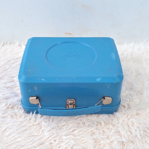 Vintage 1985 Wuzzles Aladdin Lunch Box Blue Hasbro /Disney with Thermos & Lid - Picture 6 of 11